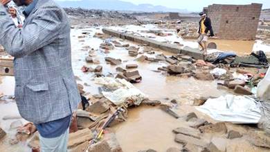مركز الوبائيات: وفاة 250 شخص في اليمن بالكوارث المناخية